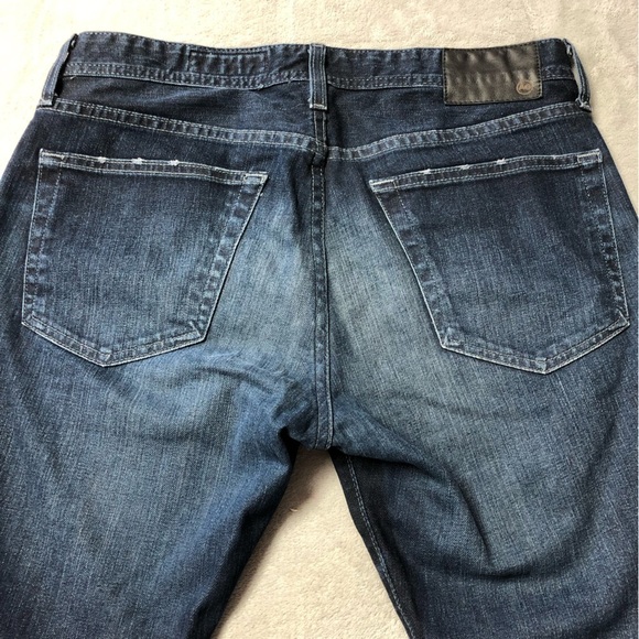 AG Adriano Goldschmied The Tellis Modern Slim Dark Wash Denim Jeans - Picture 6 of 14